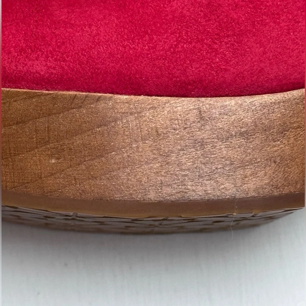 Kate Spade Amsterdam Suede Lava Falls Clogs w/box- 8.5B